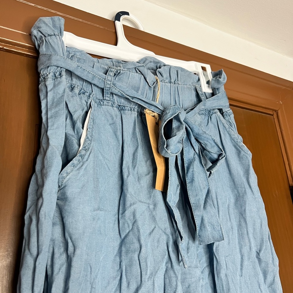 Denim Look Linen Trousers!